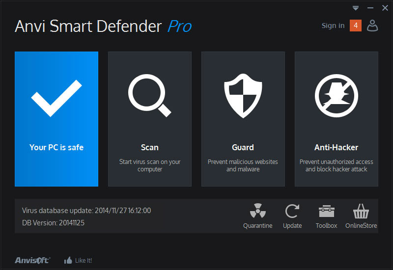 برنامج Anvi Smart Defender لحماية جهازك من الفيروسات Anvi-s13