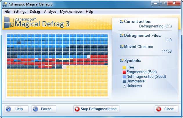 برنامج Magical Defrag 3 لإلغاء تجزئة القرص الصلب وتعزيز سرعتهُ Ashamp10