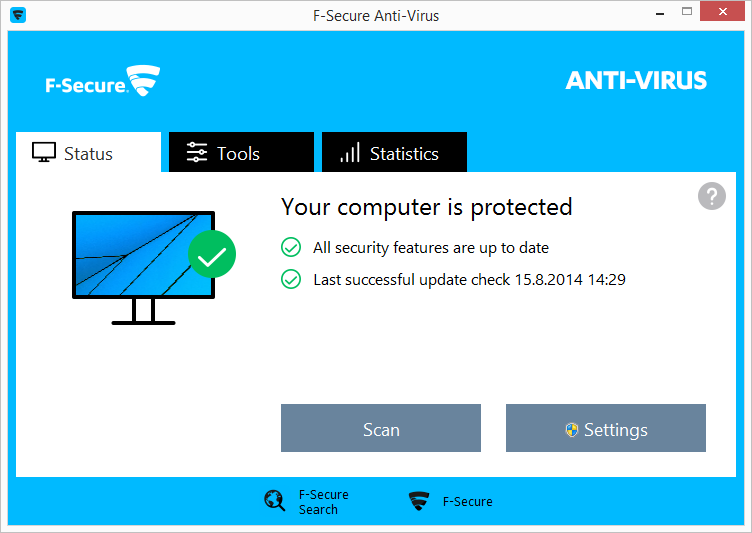 برنامج F-Secure Anti-Virus لحماية الكمبيوتر من الفيروسات F-secu10