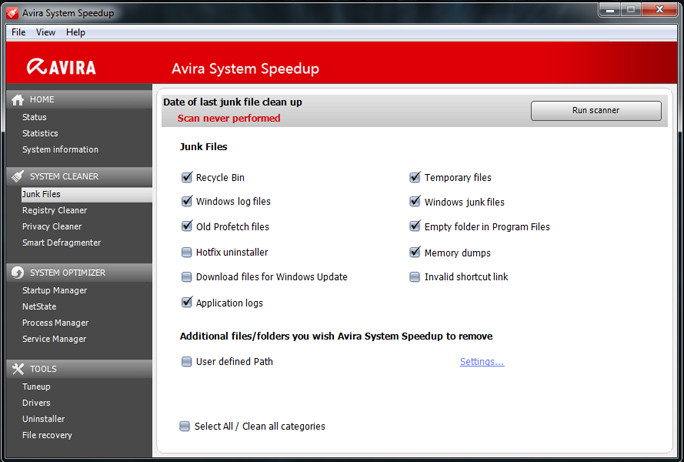 برنامج Avira System Speedup لتسريع الجهاز وتنظيف الويندوز System12