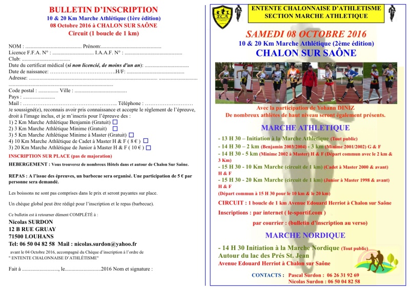 10 km & 20 km de Chalon Sur Saône le 8/10/2016 Flyer_14