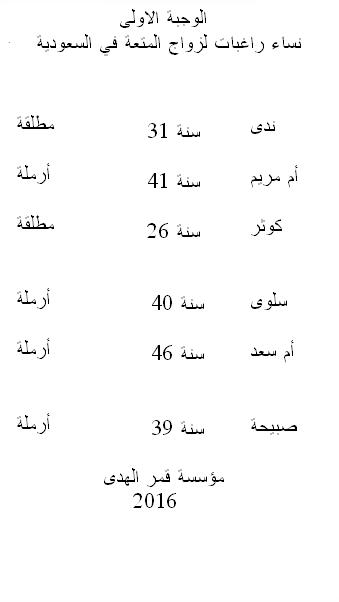 نساء سعوديات راغبات لزواج المتعة 12