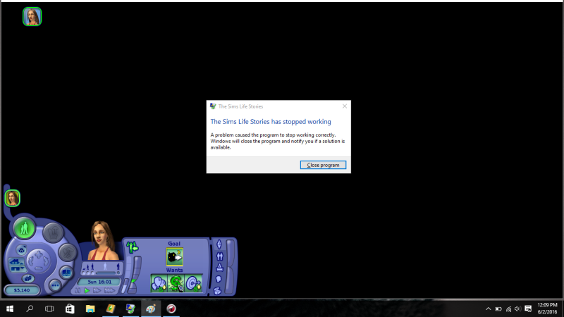 The Sims Life Stories has stopped working Sims_l10