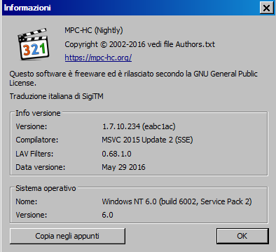 MPC 1.7.10.234 Crash Access Violation 2016-011