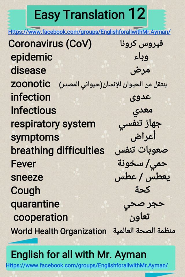 الكلمات المعينة لحل أى سؤال برجراف أو ترجمة عن فيرس كورونا 82523110