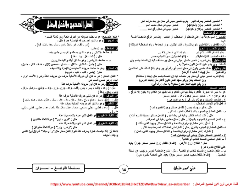مذكرة النوابع فى اللغة العربية للصف الأول الإعدادى ترم أول 2021 Aaao_a28