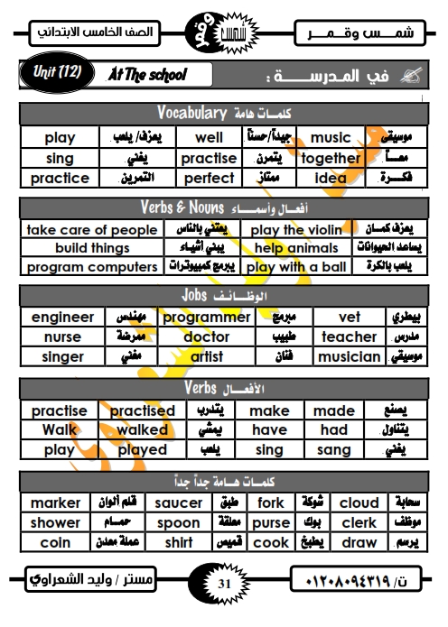 مذكرة مستر على الهارونى لغة انجليزية للصف الخامس الإبتدائى ترم ثانى 2020 Aao_a_10