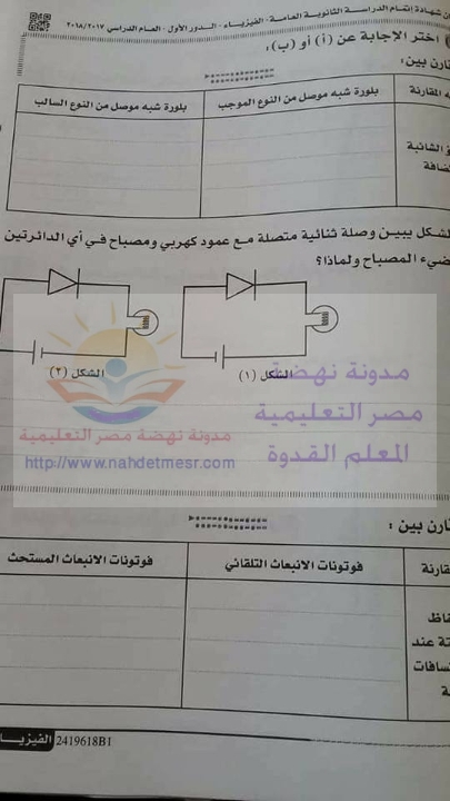 امتحان بوكليت الفيزياء 2018 للثانوية العامة باللغة العربية مجاب عنه بالدرجات "انفراد للمعلم القدوة" Aoya_a10