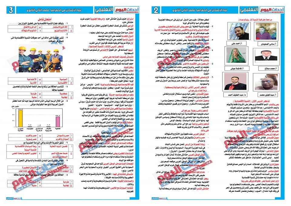 مراجعة جغرافيا ليلة امتحان الصف الثانى الثانوى مايو2020 Talb_o18