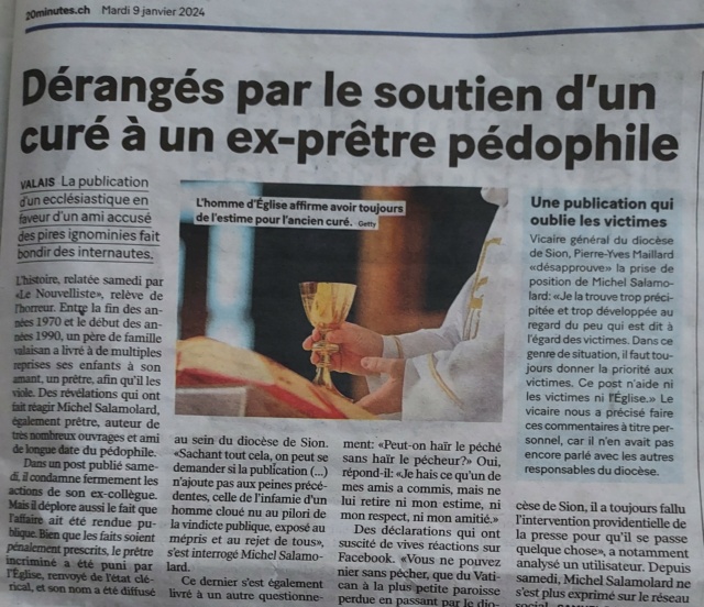 Abus sexuels dans l'Église : Jean-Marc Sauvé se confie sur sa « lourde tâche  - Page 2 20240113