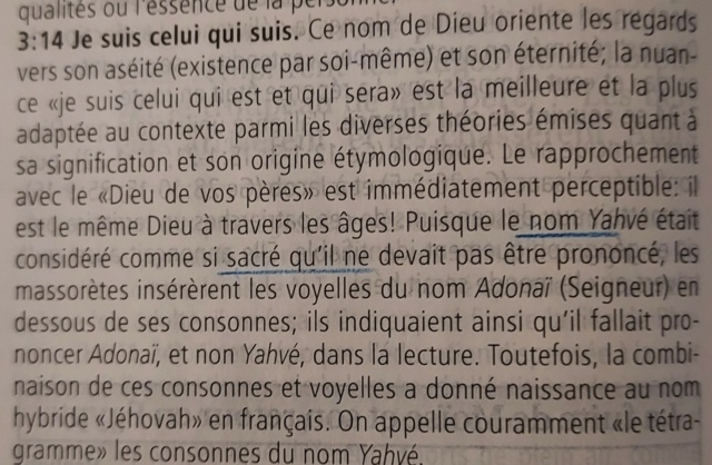 Inventaire des NT français traduisant différemment Kurios pour Dieu et Jésus - Page 4 Exode_14