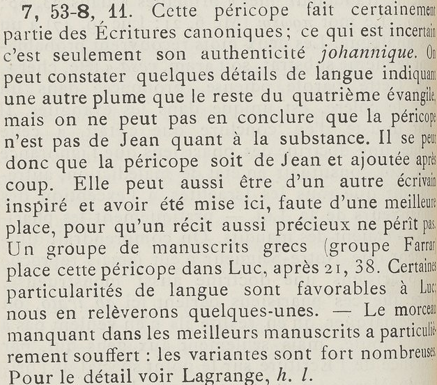 Jean 8:1-11 n'est plus reconnu authentique depuis la TMN 2013 - Page 6 Jean_813