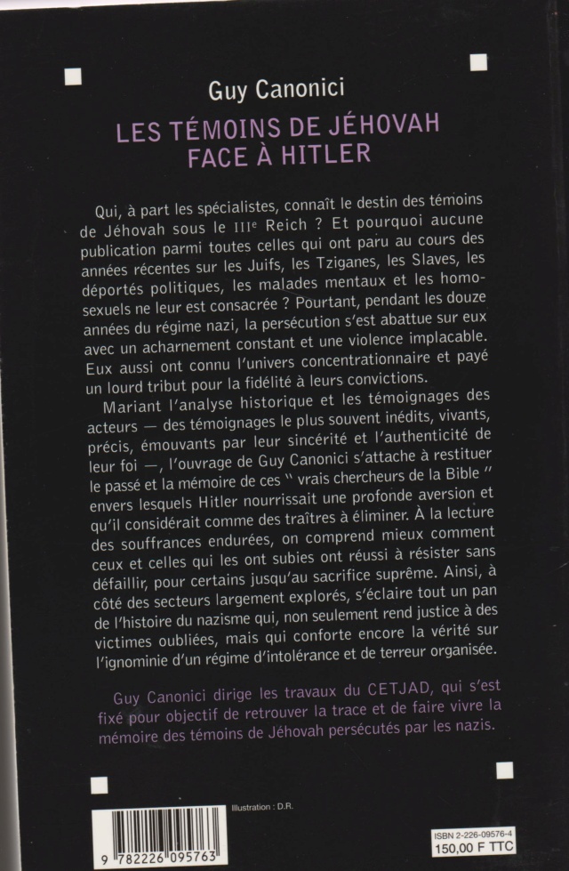 Persécution et résistance des témoins de Jéhovah pendant le régime nazi 1933 - 1945 - Page 2 Les_tj10
