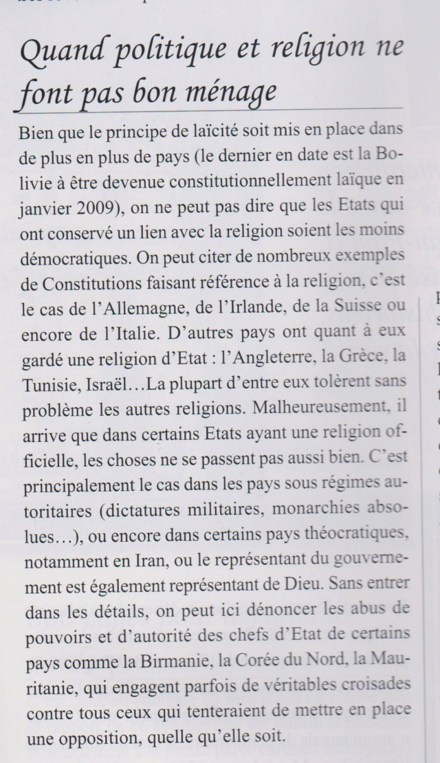 La Russie un état laïc qui garantit la liberté de religion. Politi12