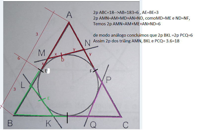 Circunferência Inscrita em um Triângulo  Rai00322