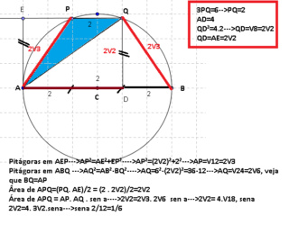 Geometria plana: ângulo inscrito na circunferência Rai00518
