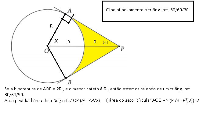 Calcular a área  Rai01718