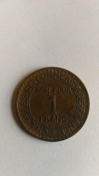 1 Francs Chambre de Commerce P_202056