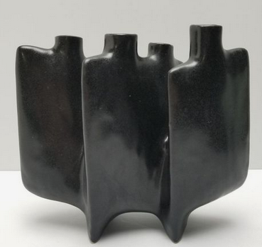 Quadruple vase à forme libre à plusieurs cols sans signature TOYO Japan ? Capt2123