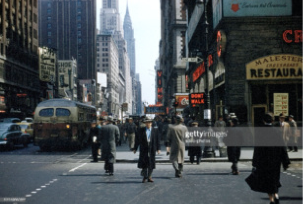 2 Photos grand format - Etats unis, 7th avenue New-York et Canal Street - circa 1960 Capt2360