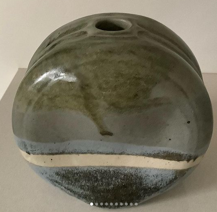 Identification (élucidée)vase en grès  émaillé années 60  Bernard PRIGENT Capt3019