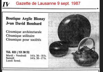 Vase  Jean David Bosshard Blonay Capt3875