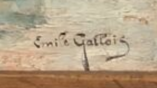 Huiles sur panneau d’Emile Gallois signées E Galloy Capt4184