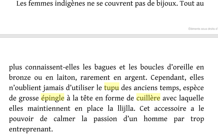 Epingle Tupu ou Topo en forme de cuillère, Pérou Captu421