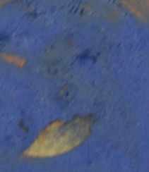 Un vase boule bleu outremer à 3 cols cheminée sans signature à identifier Captu445