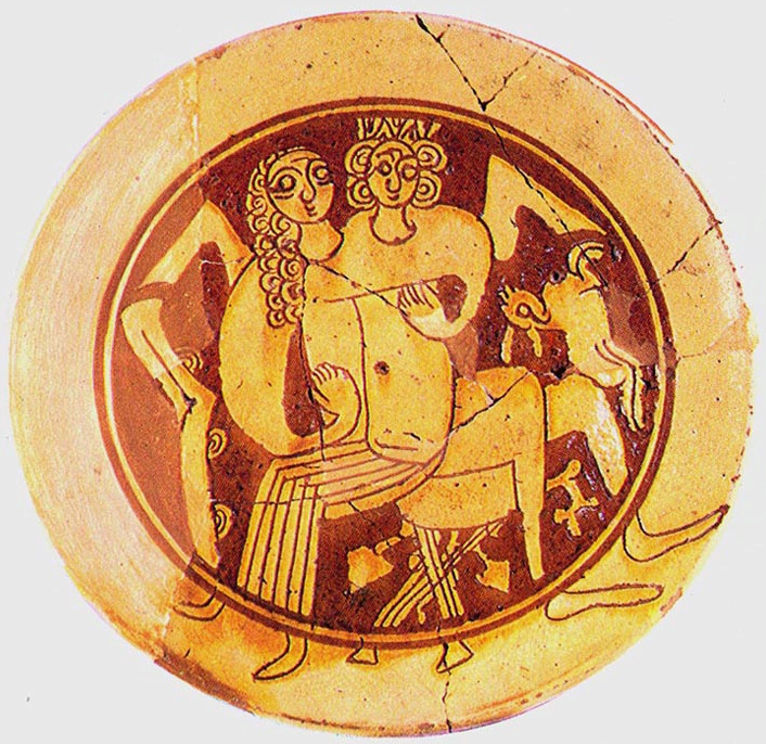 Reproduction sur une assiette d'une scène Byzantine tirée du poème DIGENIS AKRITAS  Captur23