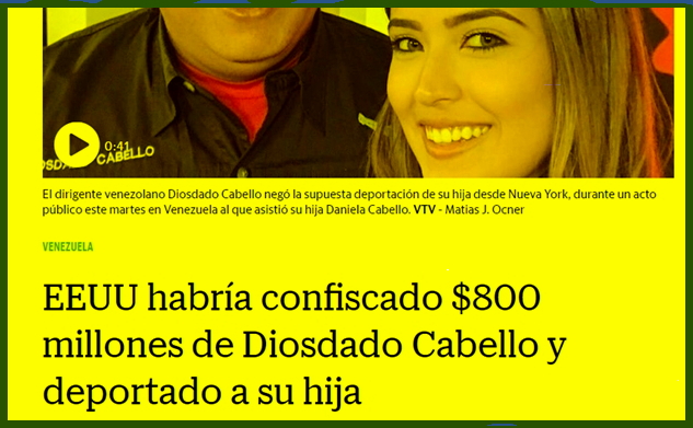 El Nuevo Herald de Miami inventó y montó noticia falsa sobre Diosdado Cabello y su hija Daniela 2018-022