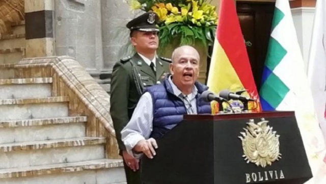 El ministro de Gobierno boliviano, Arturo Murillo