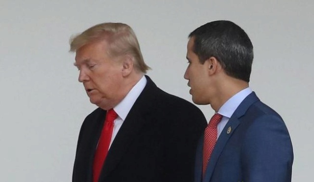 Psicopata Trump y el Payaso Guaidó
