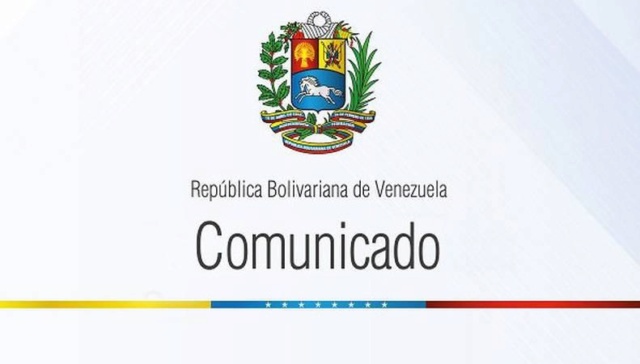 Comunicado Gobierno de Venezuela
