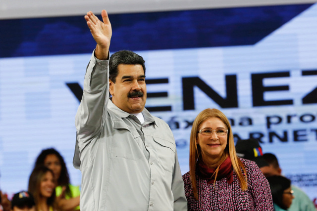 Nicolás Maduro y Cilia Flores