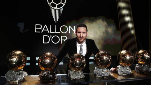 Messi logra un récord al ganar su sexto Balón de Oro