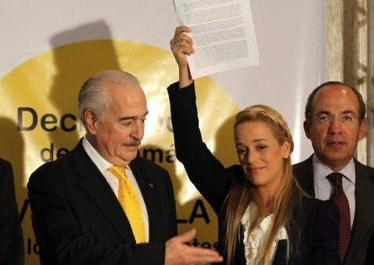 Vicente Fox, Lilian Tintori y Felipe Calderón, pavosa