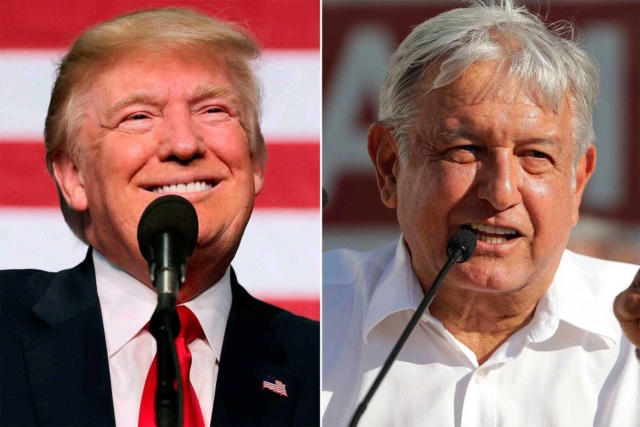 Trump dice que López Obrador es una "persona estupenda" y augura buena relación con México Trump110