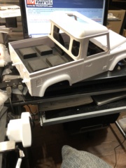 Transformation carrosserie Land Rover D90 en Pickup : Pièce 3D partie arrière Img_0714
