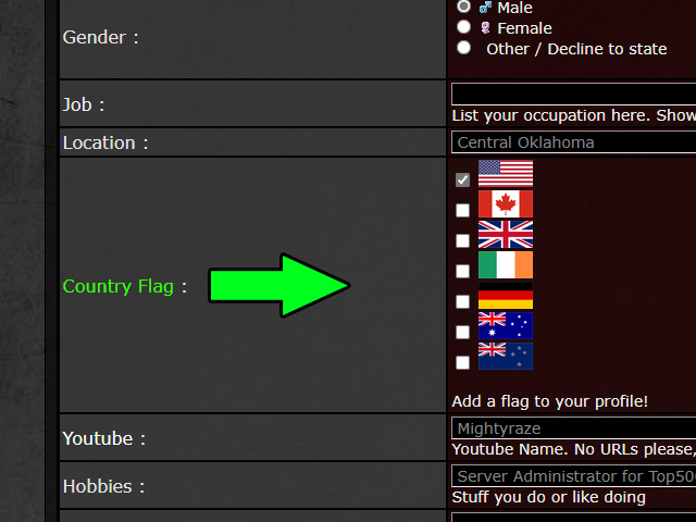 Country Flags? 315