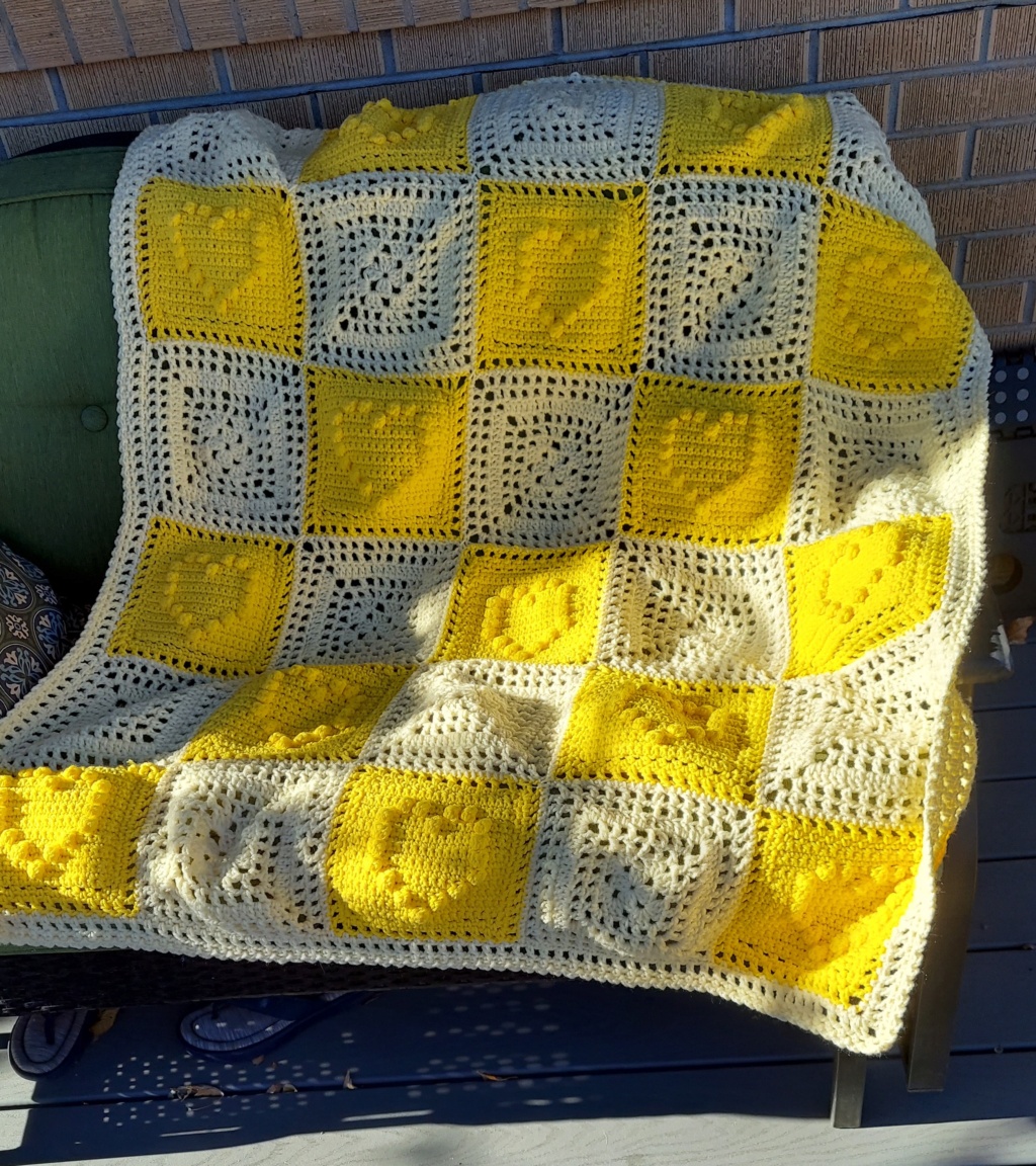 Newest crochet project completed just before surgery 20211214