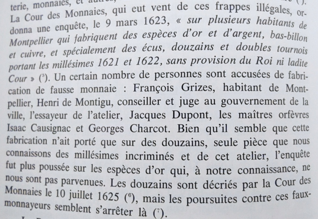 Identification des Différents d'un Douzain Louis XIII Huguenot Montpellier 1622 Contremarqué en 1640 16226311