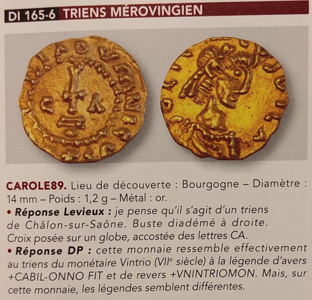 Une monnaie mérovigienne ?  - Page 4 17004510