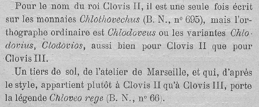 Méro ou romaine or à identifié Clovis11