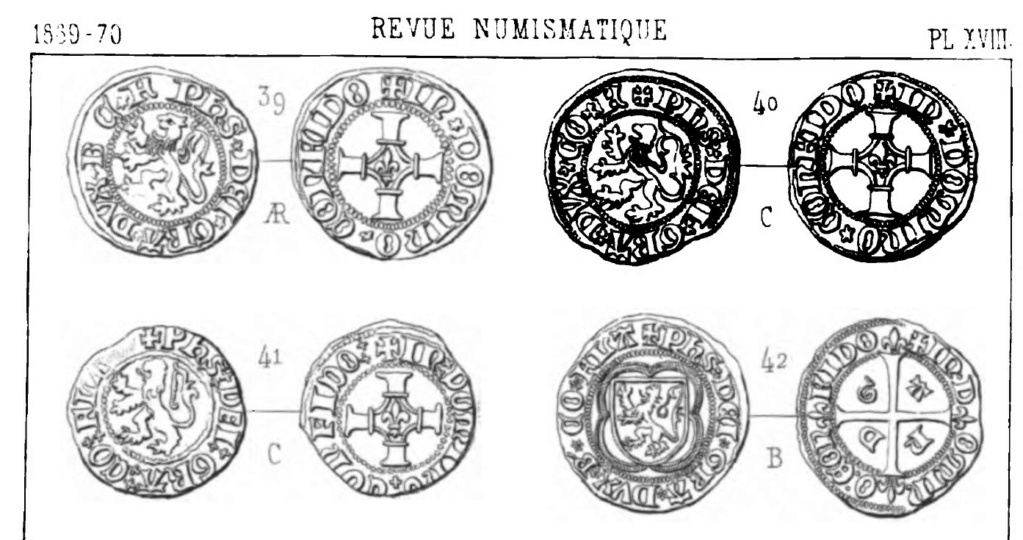 Double Mite de Philippe le Beau. Gand vers 1490 Extrai17