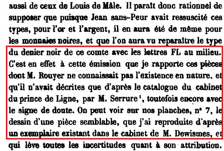 Double Mite de Jean sans Peur Comte de Flandre. Vanhoudt G 2648 Extrai23