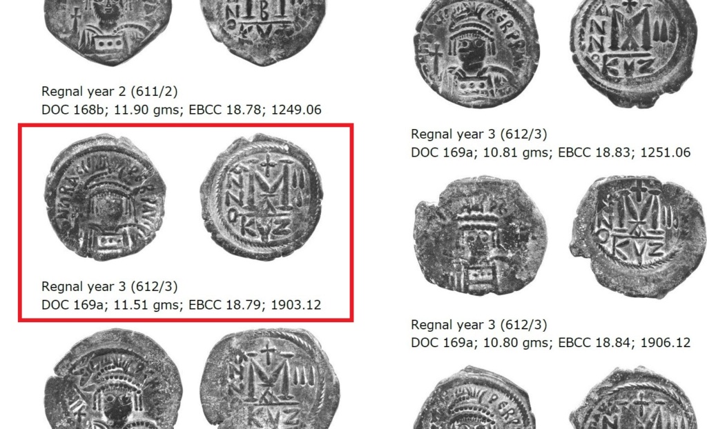 Follis byzantin d'Héraclius atelier de Cyzique ... Hzorac10