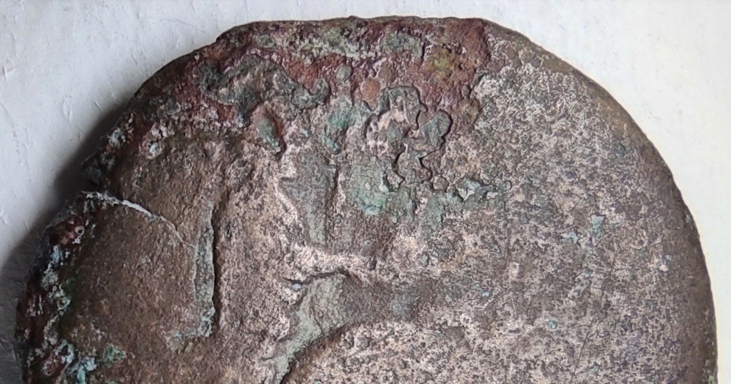 Probablement monnaie provinciale de Trajan, Alexandrie, an 14 du règne, au quadrige d'éléphants Revers26