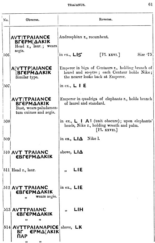 Probablement monnaie provinciale de Trajan, Alexandrie, an 14 du règne, au quadrige d'éléphants Trajan10