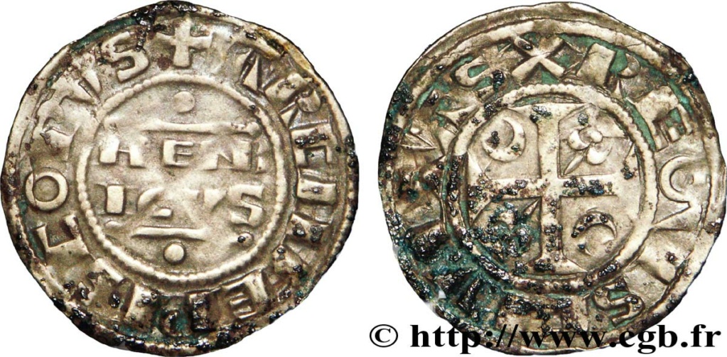 Denier champenois de l'archevéché de Reims pour Henri II (1227-1240) ... V39_0610